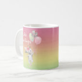 Osterngrössen Niedlich Ballerina Bunny Pastel Kaffeetasse (Vorderseite Links)