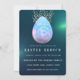 OsterNiedliche Blume Eier Einladung