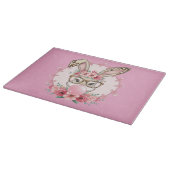 OsterNiedliche Blumenbunny Leopard Geschenk Schneidebrett (Ecke)