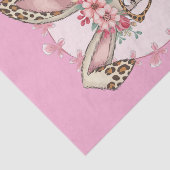 OsterNiedliche Blumenbunny Leopard Geschenk Seidenpapier (Ausschnitt)