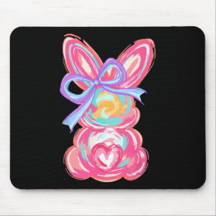 OsterNiedliche Bunny Coquette Bow Gefärbte Krawatt Mousepad