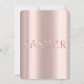 OsterNiedliche Eier der Goldenen Rose Einladung (Rückseite)