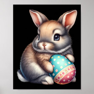 OsterNiedliche Kaninchen Haustiere Eier Sonnige Ka Poster