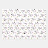 OsterNiedliche WasserfarbenIllustration Geschenkpapier Set (Vorderseite 2)