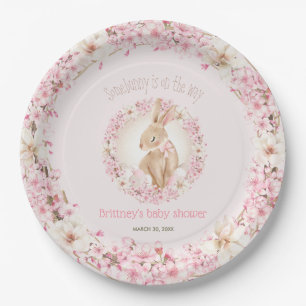 OsterNiedlicher Bunny Spring Pink Girl Babydusche Pappteller