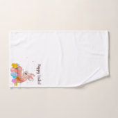 OsterNiedliches Kaninchen Wasserfarben Ei Schönhei Badhandtuch Set (Handtuch)