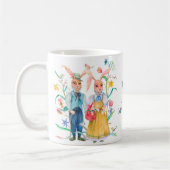 OsterNiedliches Kaninchenfrühlingsprofil Monogramm Kaffeetasse (Links)