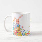 OsterNiedliches Kaninchenfrühlingsprofil Monogramm Kaffeetasse (Links)