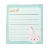 Osternotizen mit niedlichem Sonnenschein Notizblock (Vorderseite)