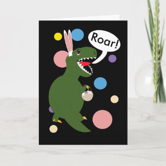 OsternTyrannosaur Rex Häschen-Ohren Feiertagskarte