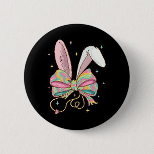 Osternurse Coquette Bow Stethoscope Bunny Scrub Button
