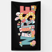 Osternurse Stethoscope Bunny Rabbit Eggs Banner (Vertikal)