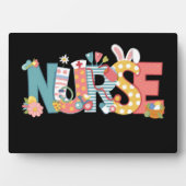 Osternurse Stethoscope Bunny Rabbit Eggs Fotoplatte (Vorderseite)