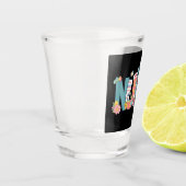 Osternurse Stethoscope Bunny Rabbit Eggs Schnapsglas (Links)