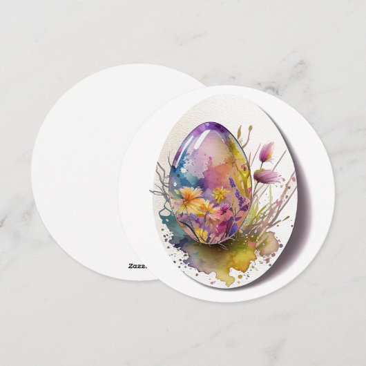 Osteroidenfarbe Feiertagskarte (Vorne/Hinten)