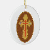 Osterorthodoxe Kreuz Keramik Ornament (Rechts)