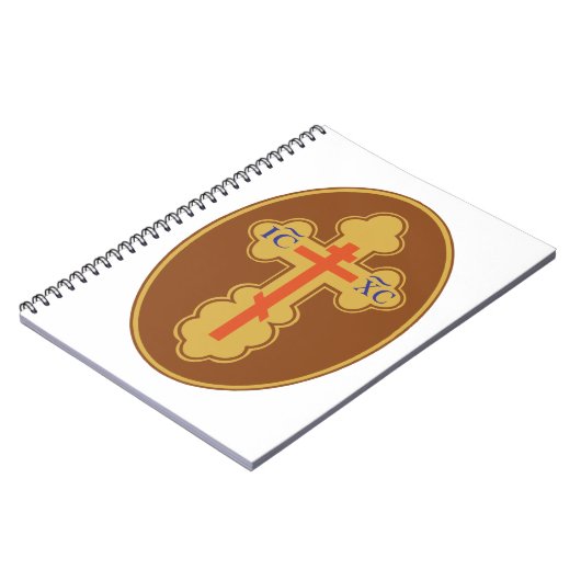 Osterorthodoxe Kreuz Notizblock (Linke Seite)