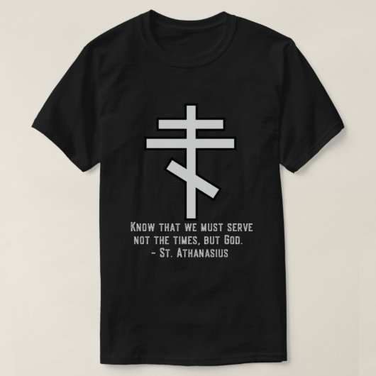 Osterorthodoxer Christlicher Langschläfer T-Shirt (Design vorne)