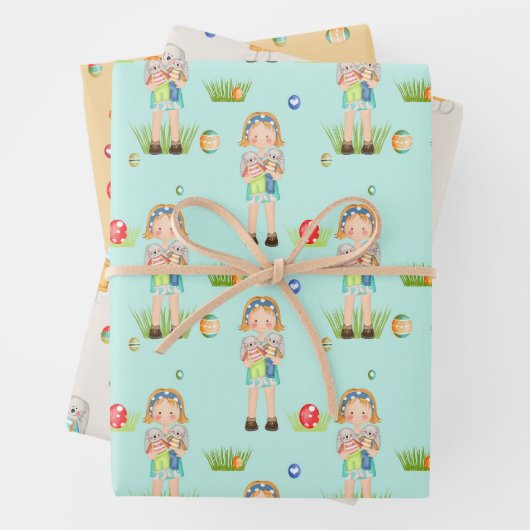 Osterpackpapier Geschenkpapier Set (Beispiel)