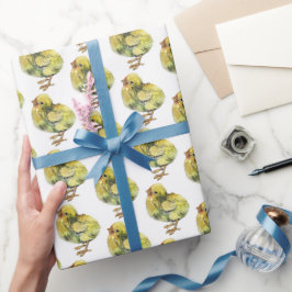Osterpackpapier - Kleines Gelbhühnchen Geschenkpapier