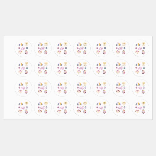 Osterpackung, Osterhacker Etiketten (Blatt)