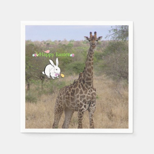 Osterpapier Napkins Giraffe Serviette (Vorderseite)