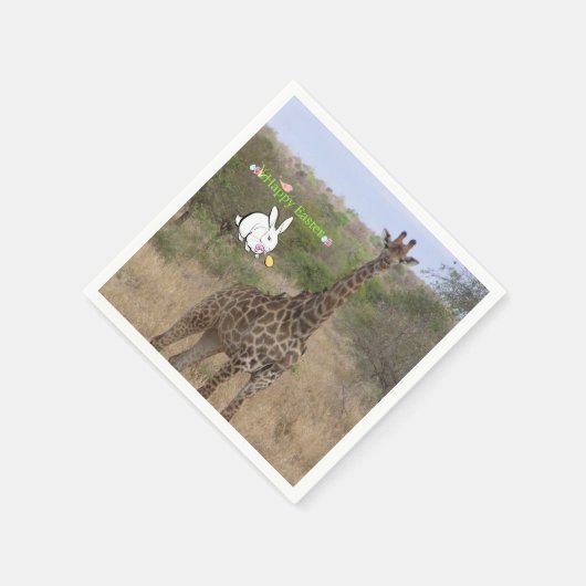 Osterpapier Napkins Giraffe Serviette (Ecke)