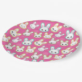 Osterpapier-Teller 9" Pappteller (Schrägansicht)