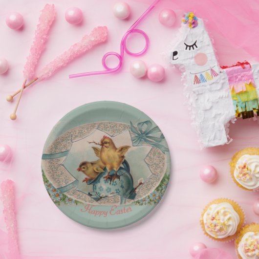 Osterpapier-Teller für Blaueier und Hühner Pappteller (Party)