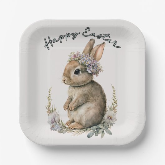 Osterpapier-Teller, Niedlich Ostern Pappteller (Vorderseite)