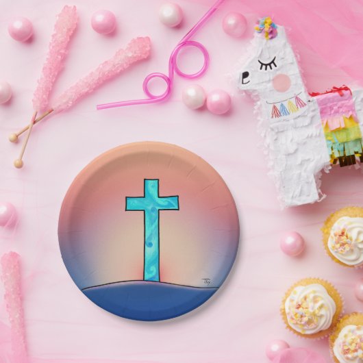 Osterpapierplatte Pappteller (Party)