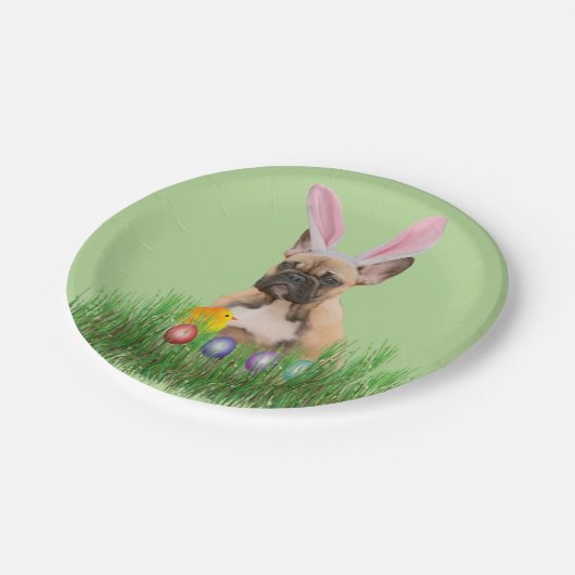 Osterpapierplatte Pappteller (Schrägansicht)