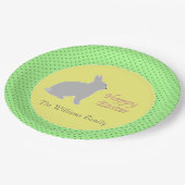 Osterpapierplatte Pappteller (Schrägansicht)