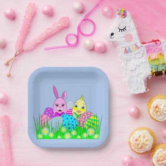 Osterpapierplatte Party Pappteller (Party)