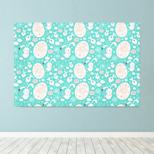 Osterparade Canvas Print Leinwanddruck (Insitu (Holzboden))
