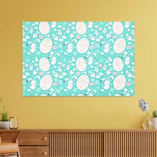 Osterparade Canvas Print Leinwanddruck (Insitu (Wohnzimmer))