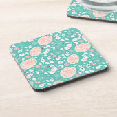 Osterparade Cork-Backed Untersetzer (Linke Seite)