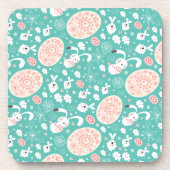 Osterparade Cork-Backed Untersetzer (Vorderseite)