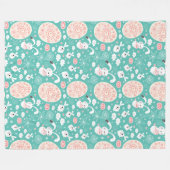 Osterparade Flauschdecke Fleecedecke (Vorderseite (Horizontal))