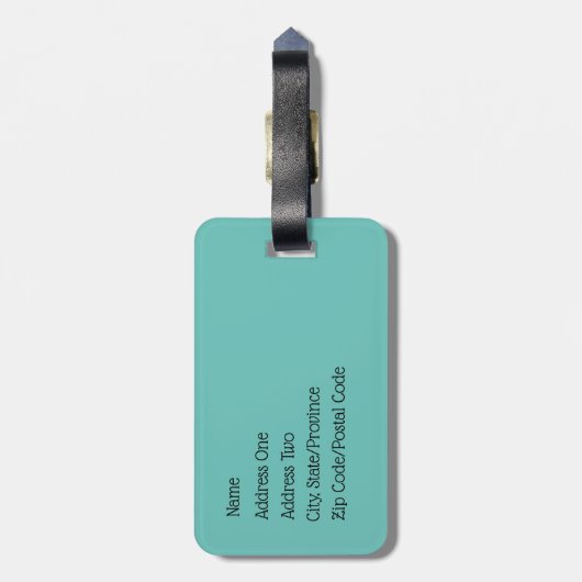 Osterparade Gepäckmarke Gepäckanhänger (Rückseite vertikal)