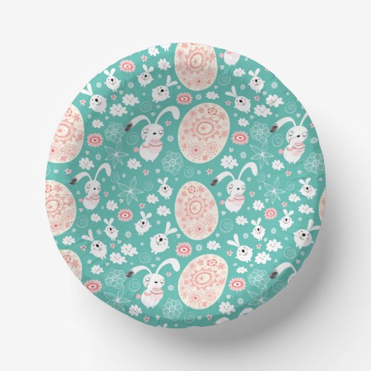 Osterparade Papier Bowling Pappteller (Vorderseite)