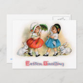 Osterparade Süssen Feiertagspostkarte (Vorne/Hinten)