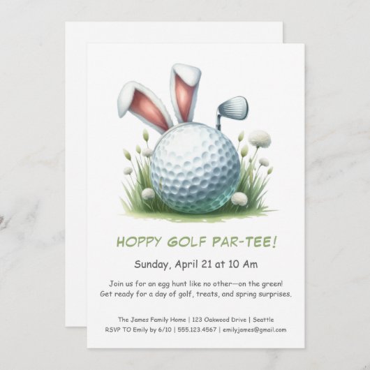 Osterparkplatz - T-SHIRT - Einladung (Vorne/Hinten)