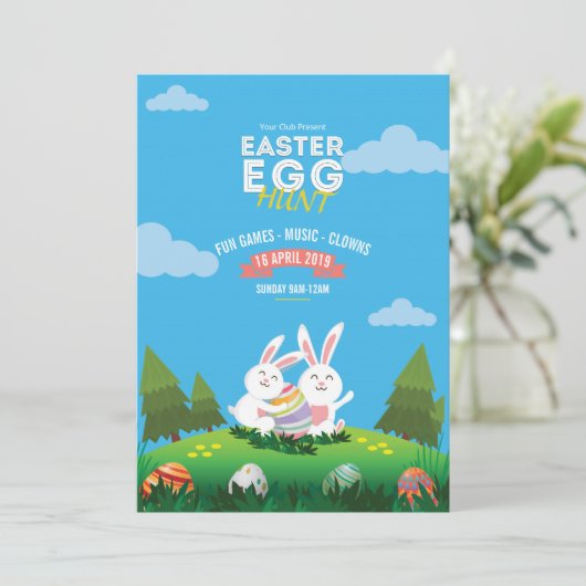 OsterParty Einladung (Stehend Vorderseite)