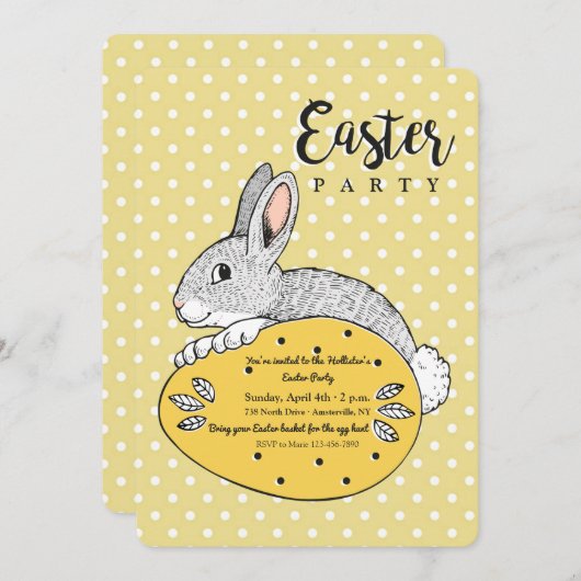 OsterParty Einladung (Vorne/Hinten)