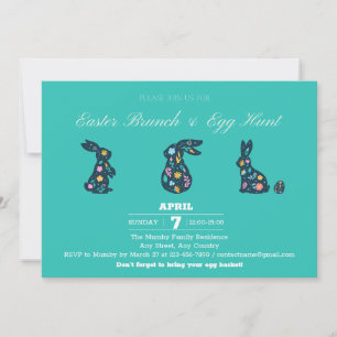 Osterparty-Einladung Ostersonntagbrunch & Ostereie Einladung