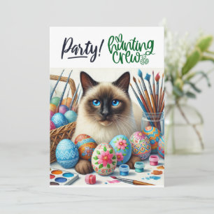 Osterparty für Katzenliebhaber Einladung