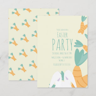 Osterparty Karotten Hase Event Einladung