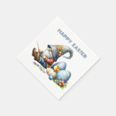Osterparty-Papiernapkin Serviette (Ecke)