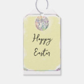Osterpastel Bunny Rabbit Eier Gelb Farbe Geschenkanhänger (Vorderseite)